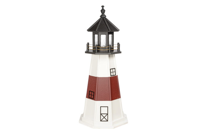 Decorative miniature lighthouse.