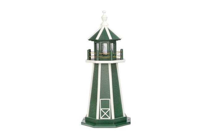 Decorative miniature lighthouse.