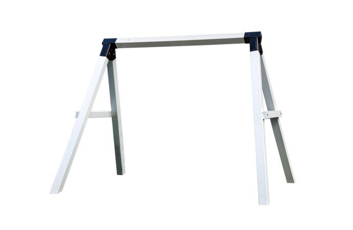 Poly A-frame stand for a bench swing.