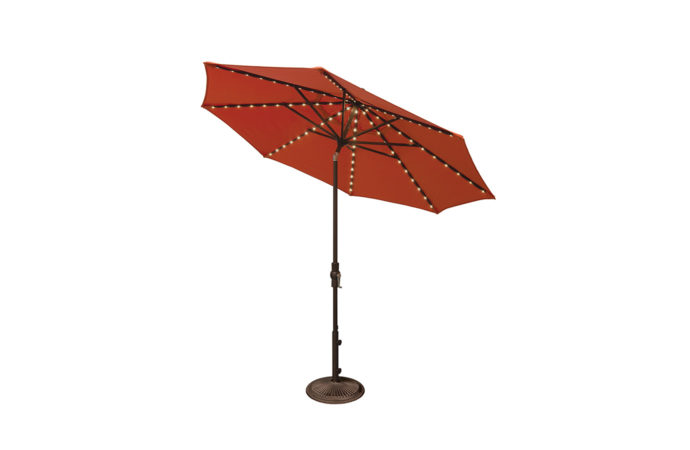 Cantilever umbrella.