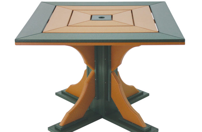 40 inch square dining table.