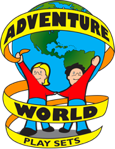 Adventure World Playsets logo. 